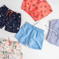 Zwembroeken|Zwemkleding*Prénatal zwemshort palmbomen  all over print oranje Midorange