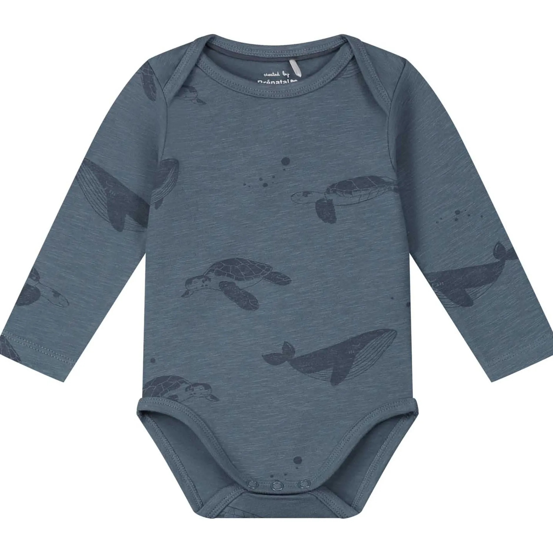 Rompers|Rompers*Prénatal Préntal romper schildpad blauw Steel Blue