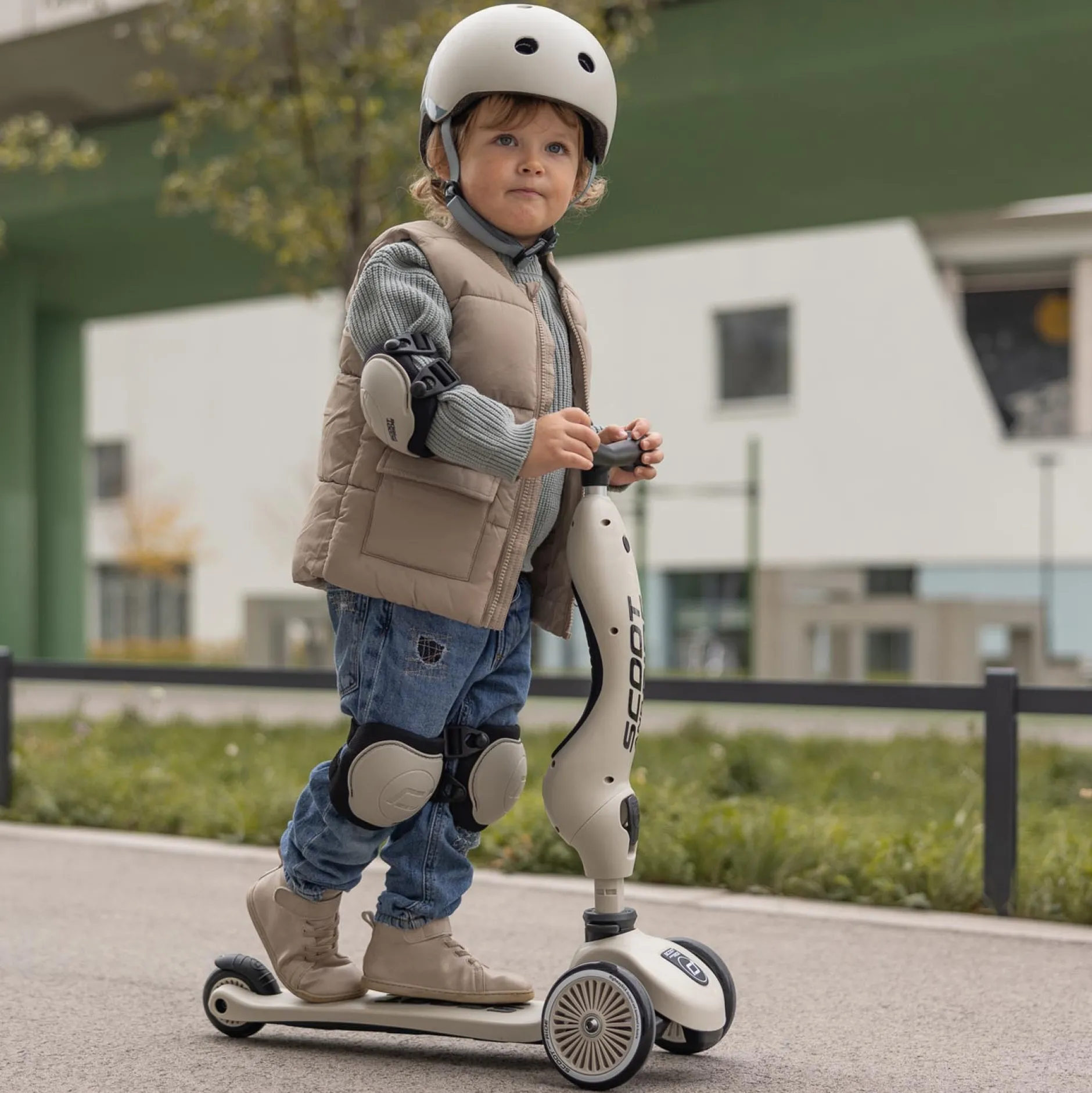 Loopfietsen & Loopwagens*Scoot & Ride Scoot and Ride beschermersset XXS Light Rosered