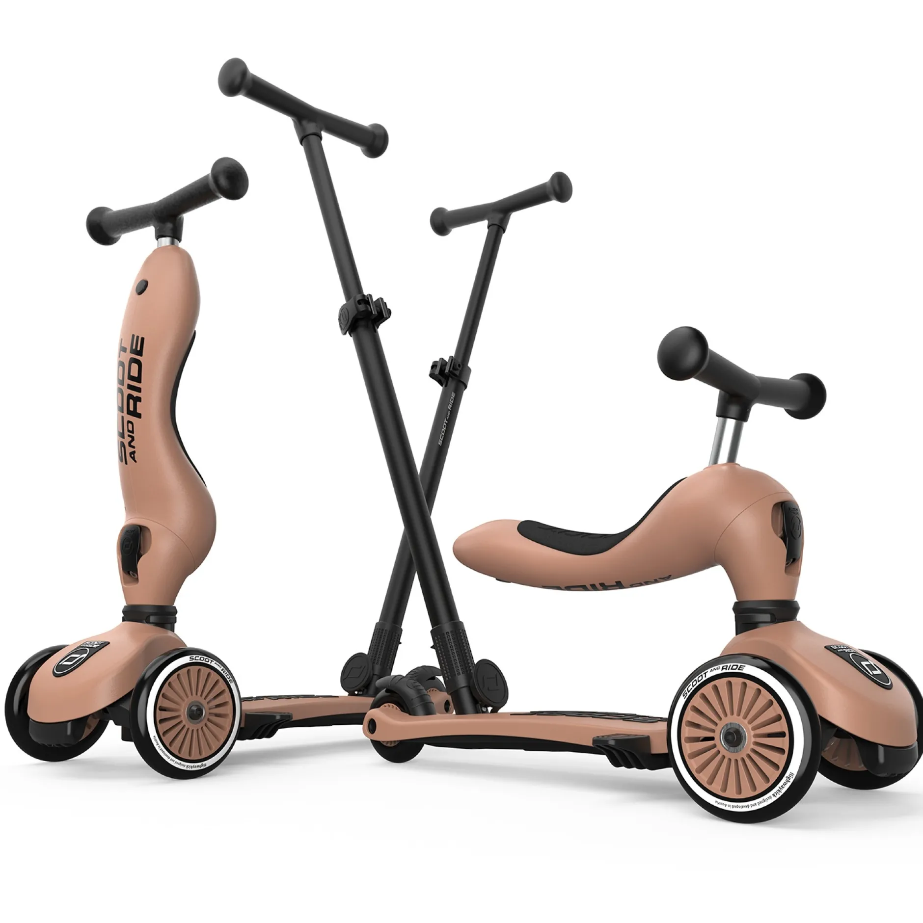 Loopfietsen & Loopwagens*Scoot & Ride Scoot and Ride High1 Push&Go Mocca