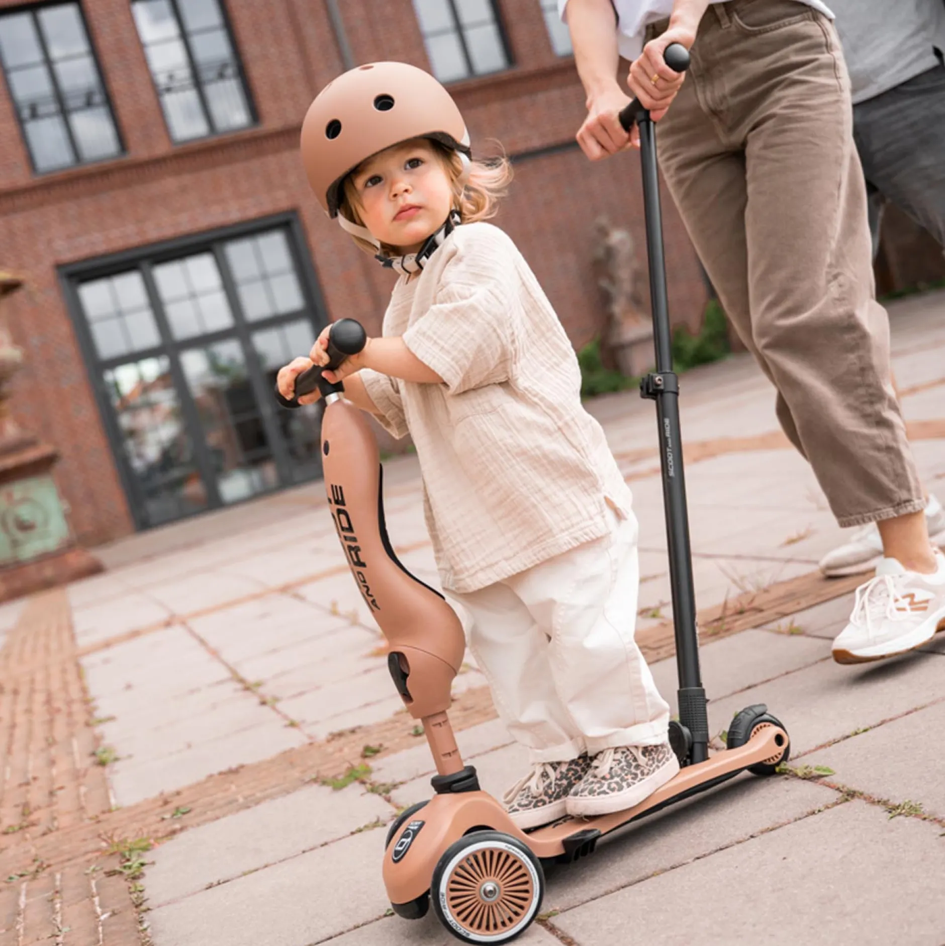Loopfietsen & Loopwagens*Scoot & Ride Scoot and Ride High1 Push&Go Mocca