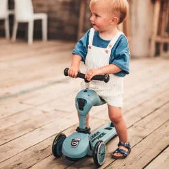 Loopfietsen & Loopwagens*Scoot & Ride Scoot and Ride Highwaykick 1 loopfiets en step Steel Blue