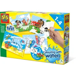 Tekenen|Puzzels & Spellen*SES My First kleuren met water Multi