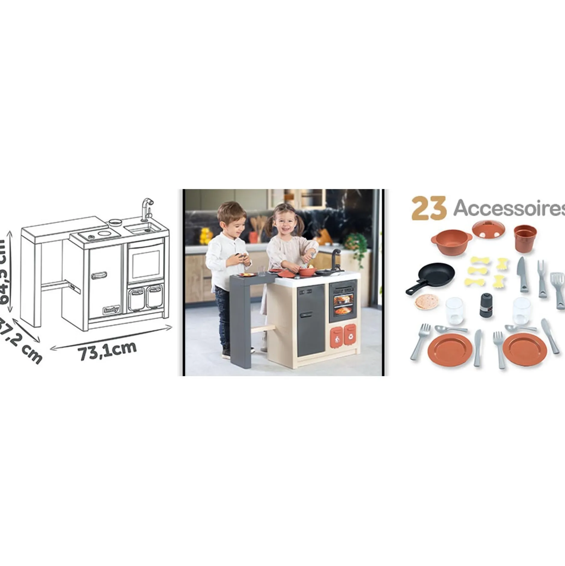 Keukens & Kinderservies*Smoby keukentje Multi