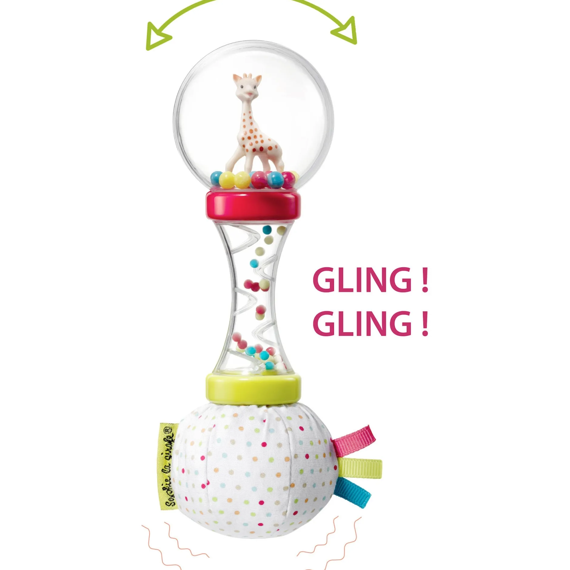 Kraamcadeaus|Feestartikelen*Sophie de Giraf rammelaar - zachte maracas Multi