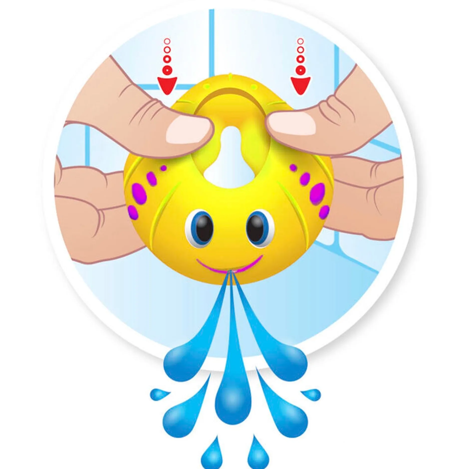 Badspeelgoed|Badspeelgoed*Sophie de Giraf Splash en Surf piramide Multi