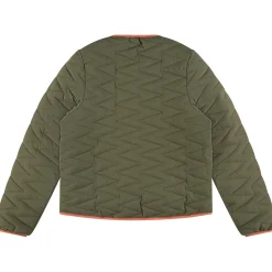 Jassen|Jassen*Stains & Stories jas lange mouwen panterprint bruin Beigebrown