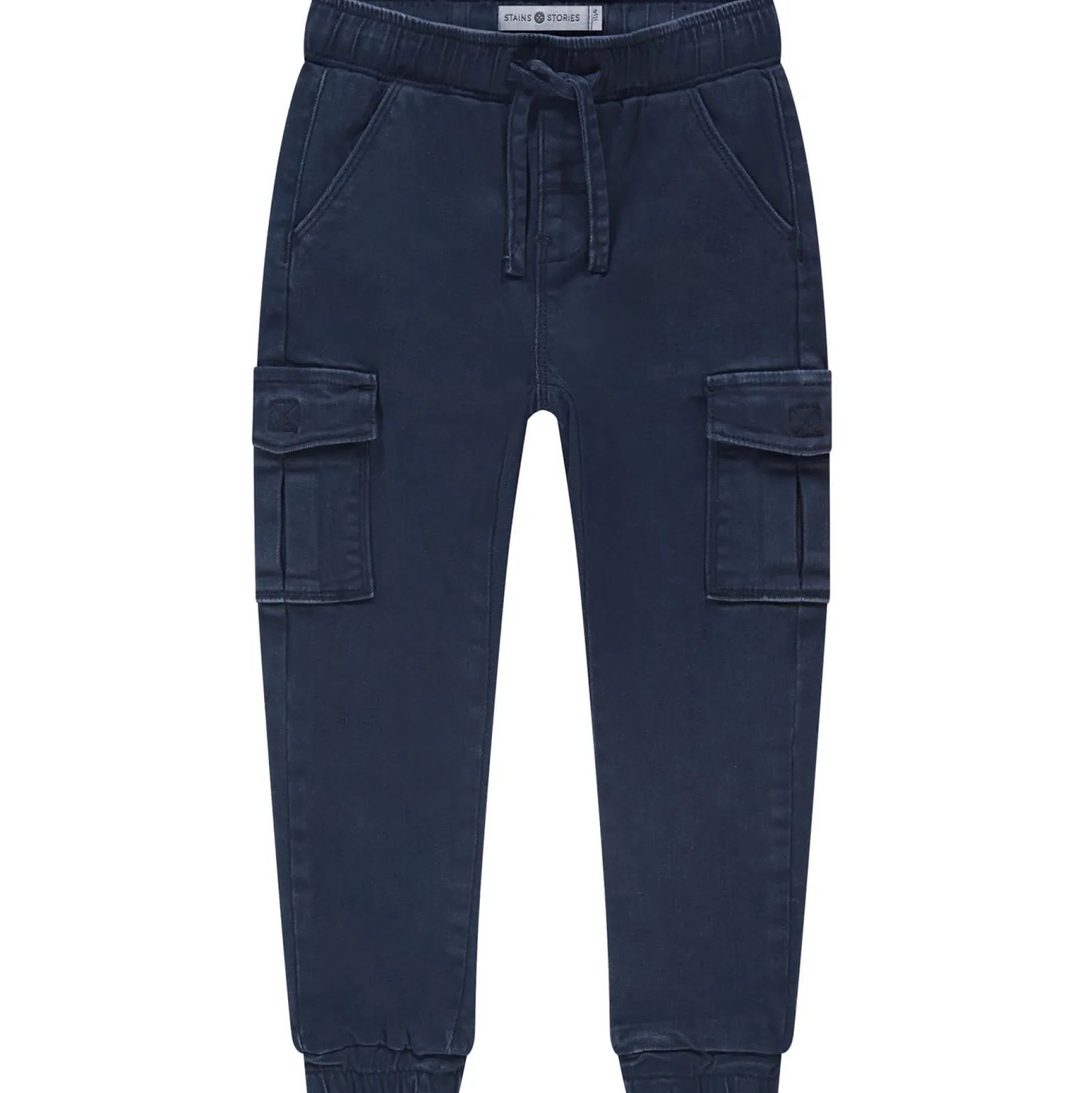 Broeken & Tuinbroeken|Broeken & Leggings*Stains & Stories peuter broek effen blauw Night Blue