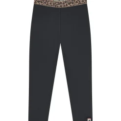 Broeken & Leggings|Broeken & Leggings*Stains & Stories peuter legging dierenprint zwart Black