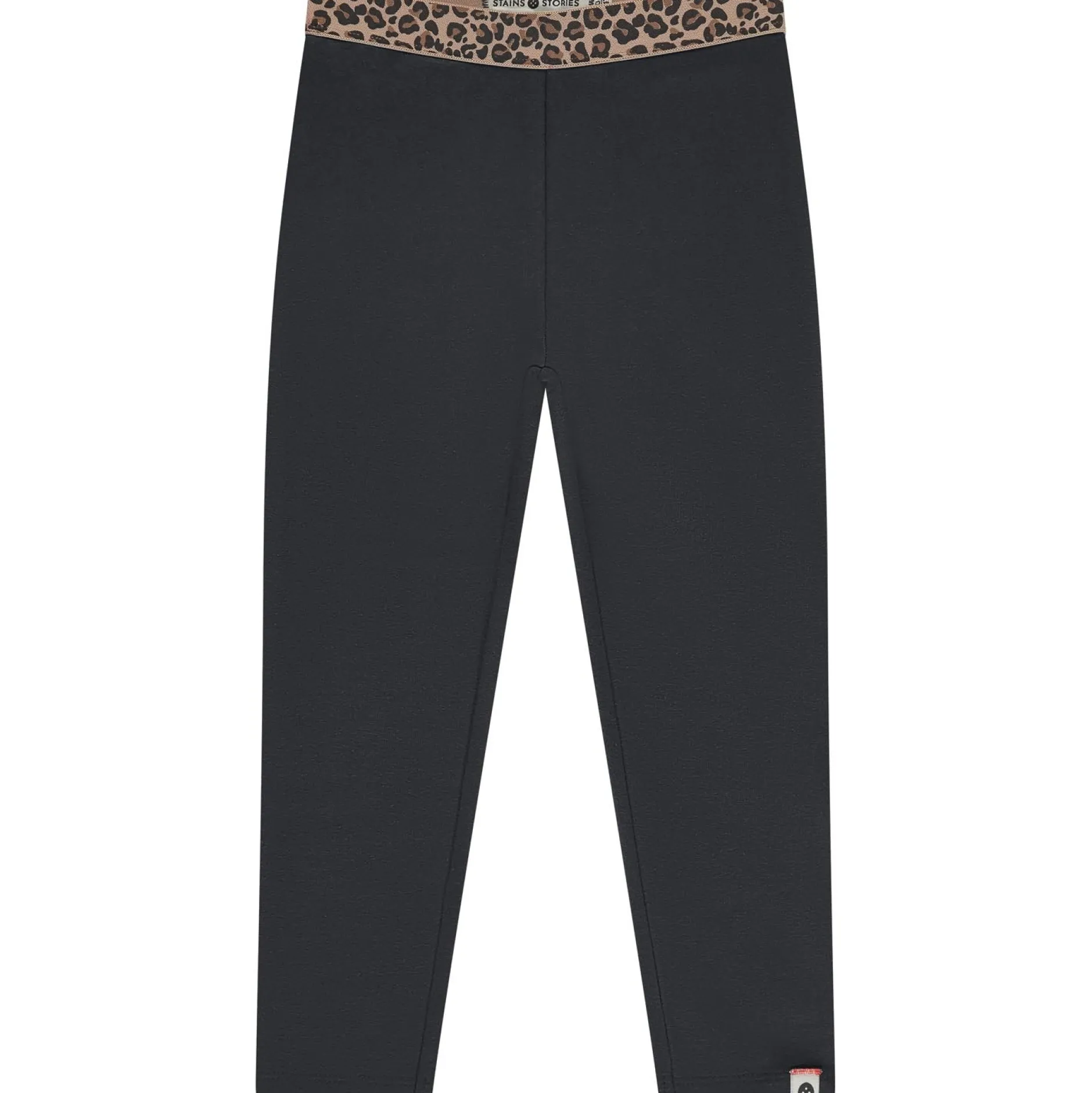 Broeken & Leggings|Broeken & Leggings*Stains & Stories peuter legging dierenprint zwart Black