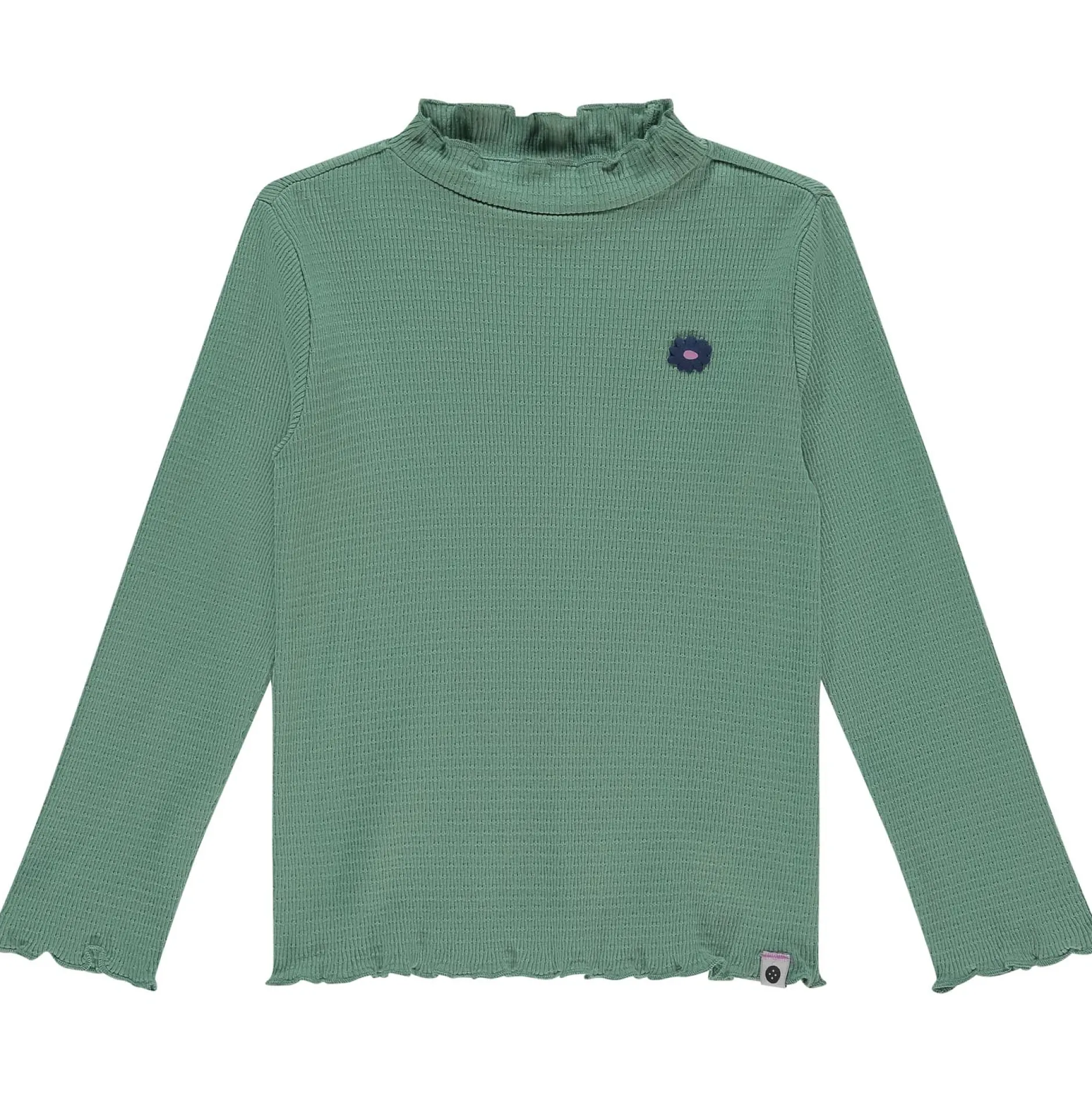 Shirts & Blouses|Shirts & Blouses*Stains & Stories peuter shirt lange mouwen effen groen Mintgreen