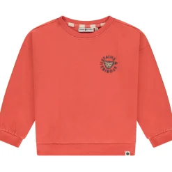 Truien & Vesten|Truien & Sweaters*Stains & Stories peuter sweater lange mouwen logo oranje Orange