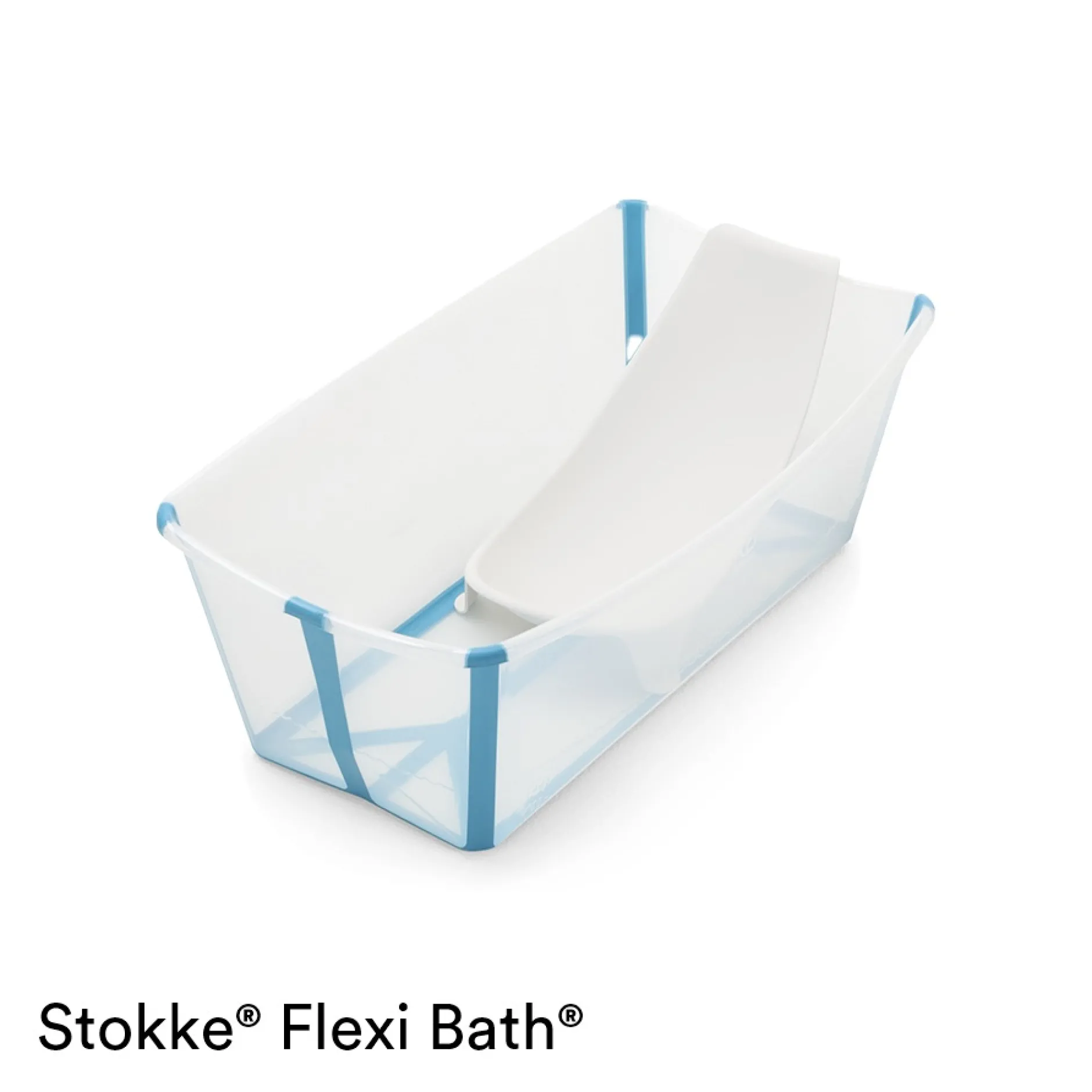 Opvouwbare Babybadjes*Stokke Flexi Bath newborn support transparant