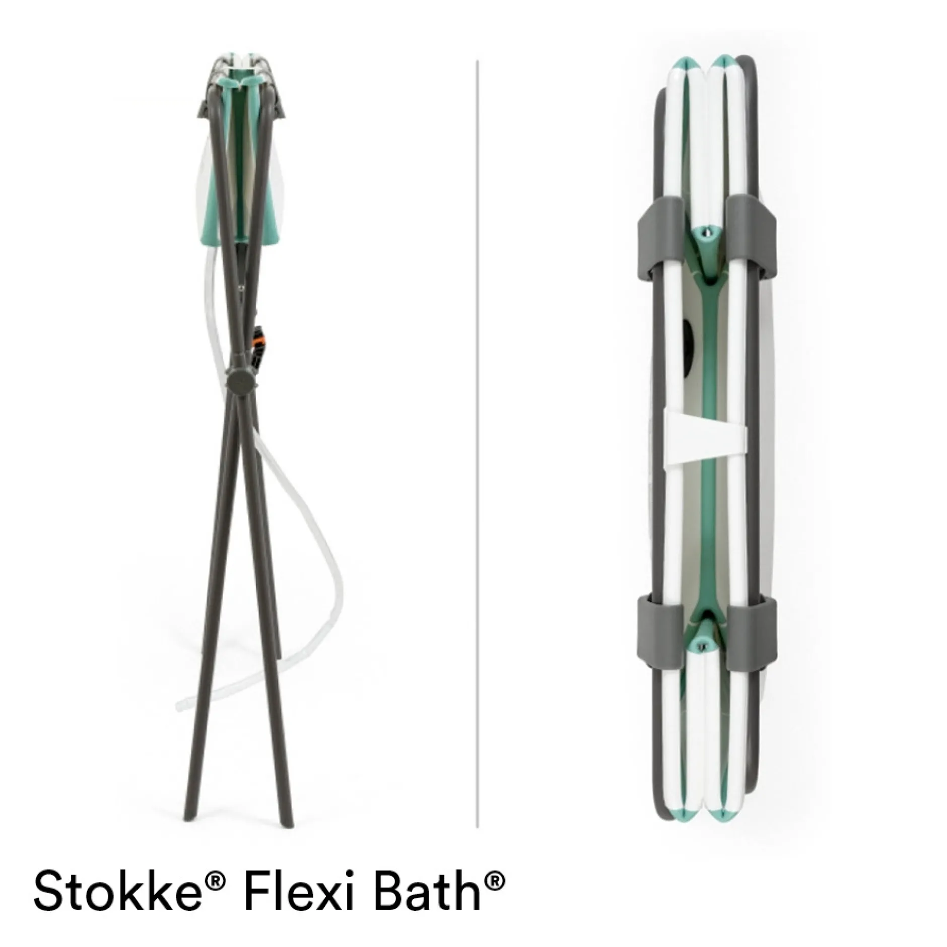 Opvouwbare Babybadjes*Stokke Flexi Bath standaard grijs