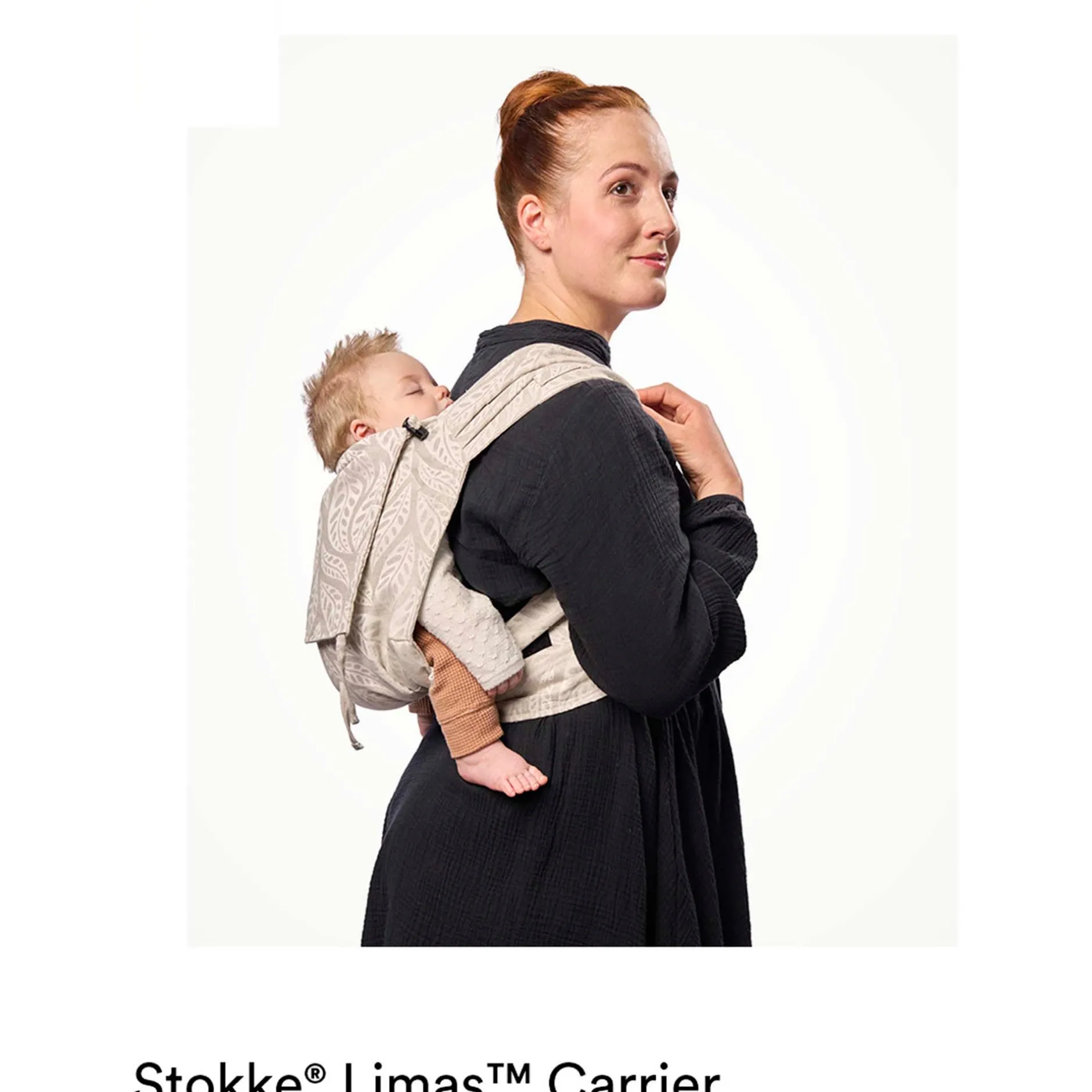 Draagzakken & Doeken*Stokke LIMAS Draagzak Floral Beige
