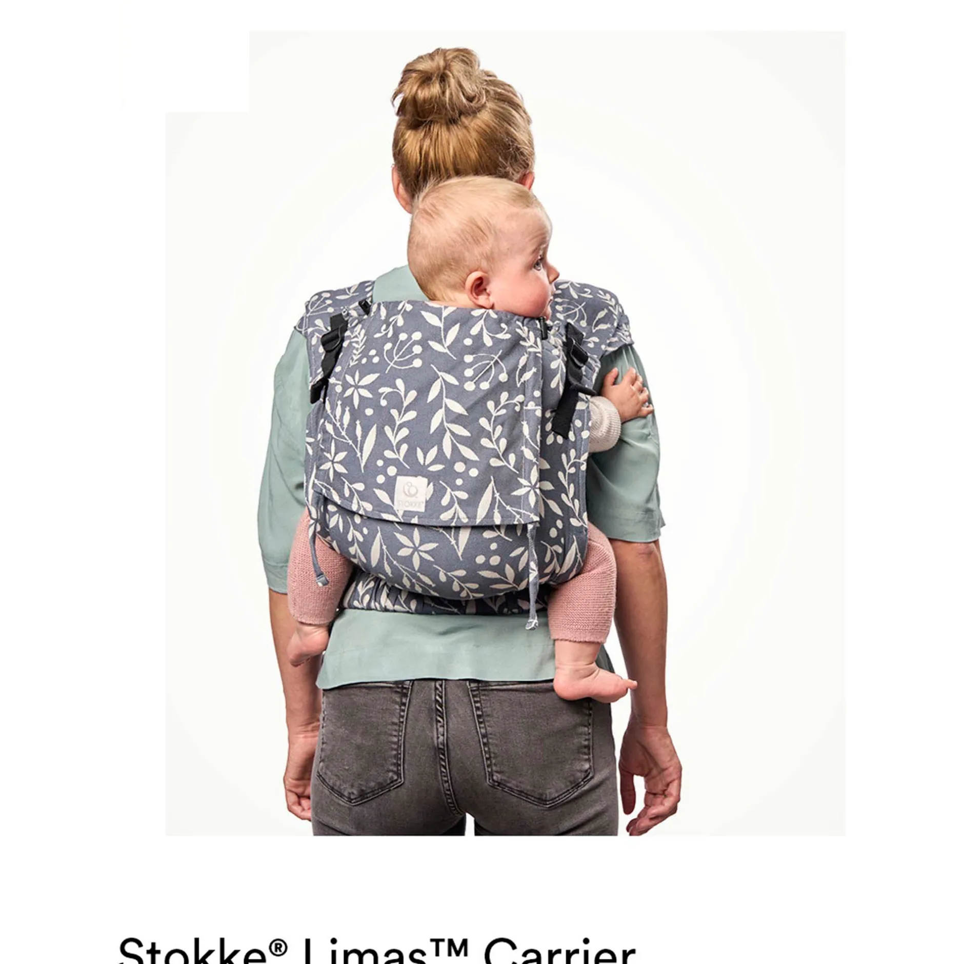 Draagzakken & Doeken*Stokke LIMAS Plus Draagzak Floral Beige