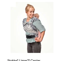 Draagzakken & Doeken*Stokke LIMAS Plus Draagzak Floral Beige