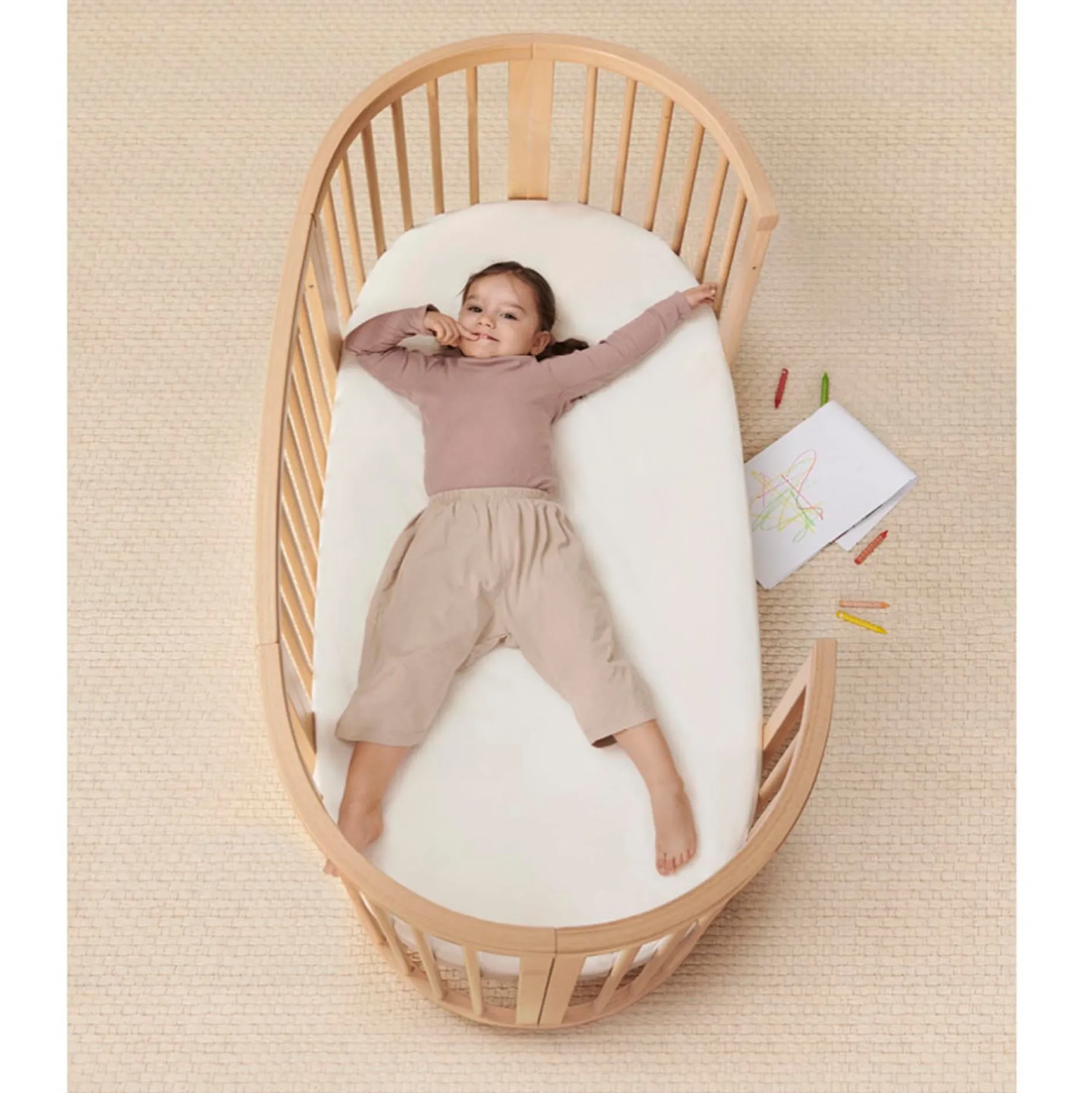 Bundels & Combideals|Ledikanten*Stokke Sleepi Bed bundel naturel met matras & hoeslaken