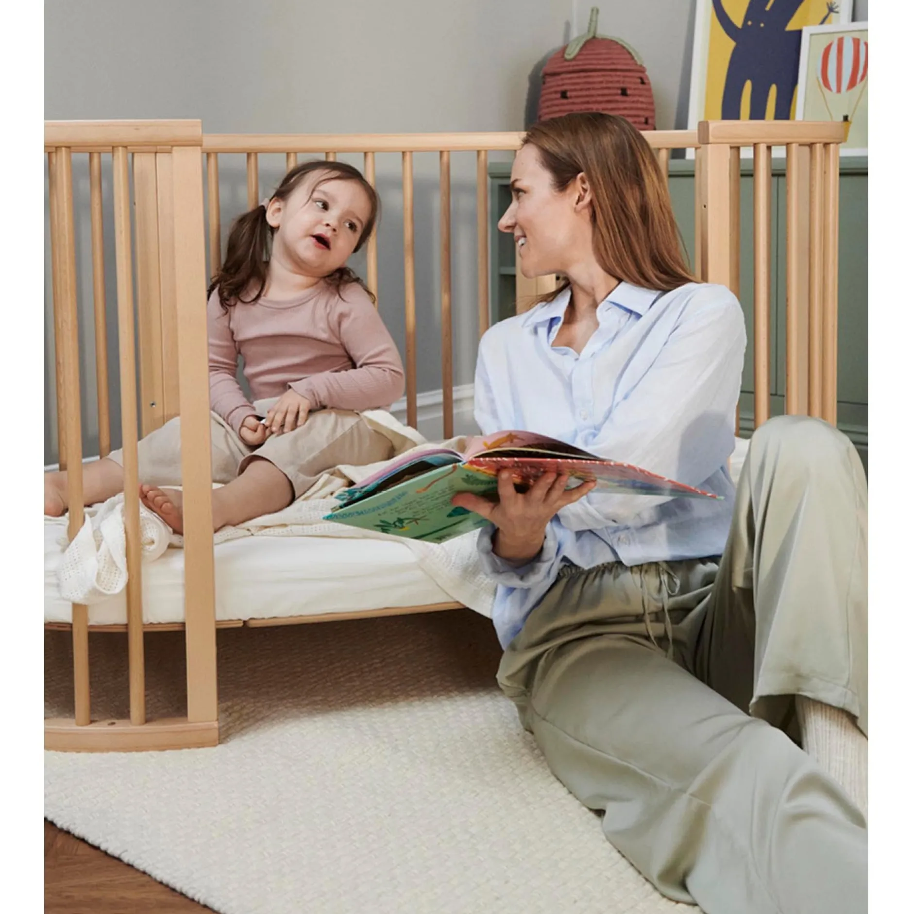 Bundels & Combideals|Ledikanten*Stokke Sleepi Bed bundel naturel met matras & hoeslaken
