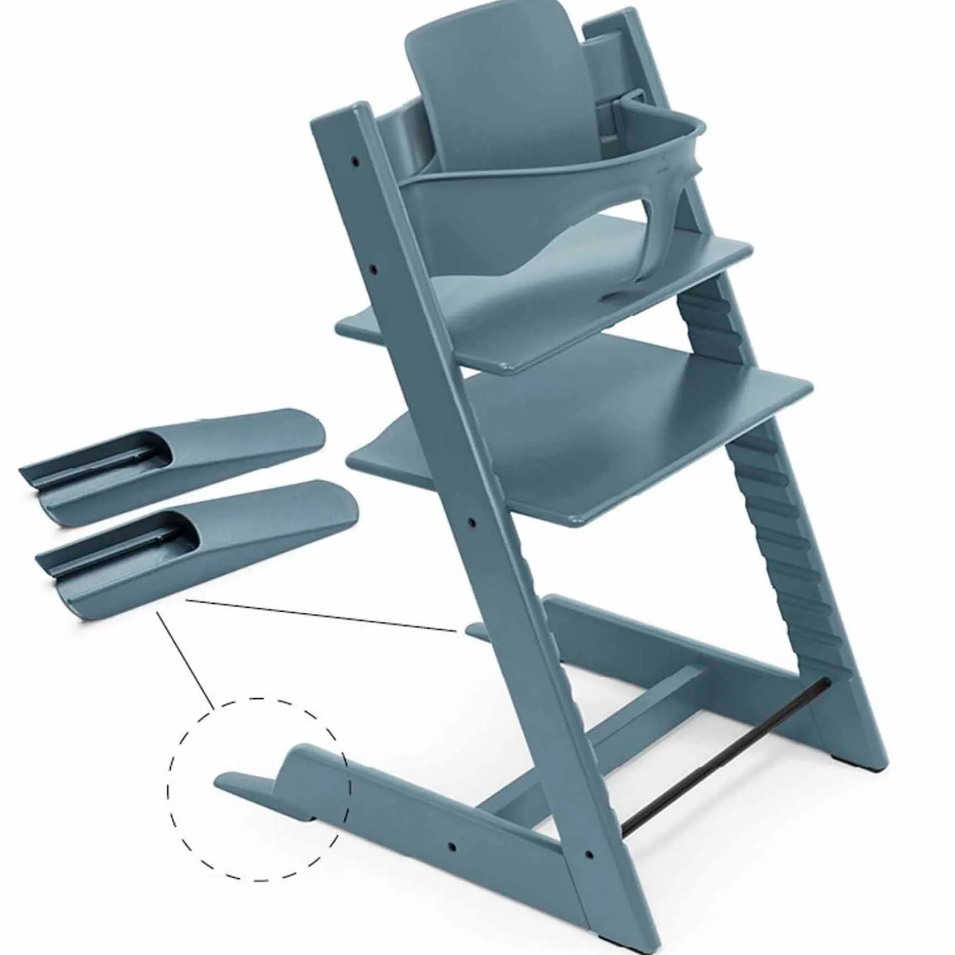 Kinderstoel Accessoires*Stokke Tripp Trapp babyset Fjord Blue