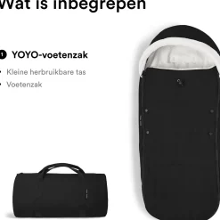 Voetenzakken|Buggy’S*Stokke Yoyo voetenzak Black