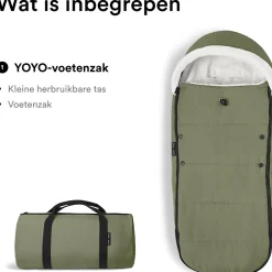 Voetenzakken|Voetenzakken*Stokke Yoyo voetenzak Olivegreen