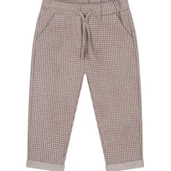 Broeken & Tuinbroeken|Broeken*Sweet Petit baby broek Goof ruit bruin Dark Brown Melange