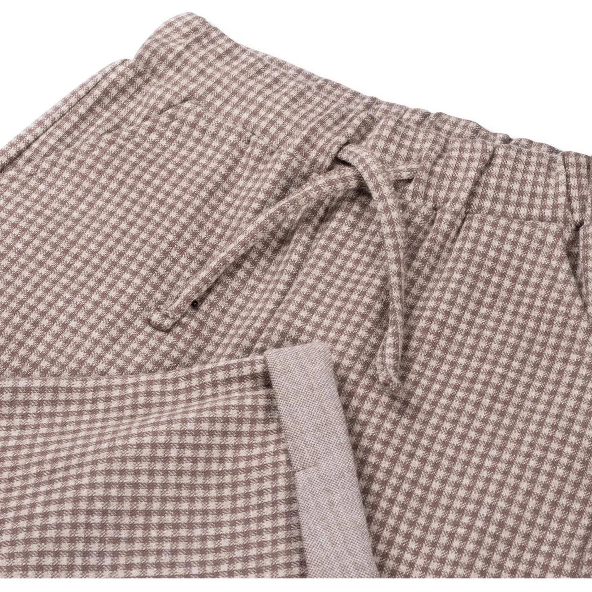 Broeken & Tuinbroeken|Broeken*Sweet Petit baby broek Goof ruit bruin Dark Brown Melange