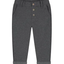 Broeken & Tuinbroeken|Broeken*Sweet Petit baby broek Merlijn effen grijs Anthra Grey Melange