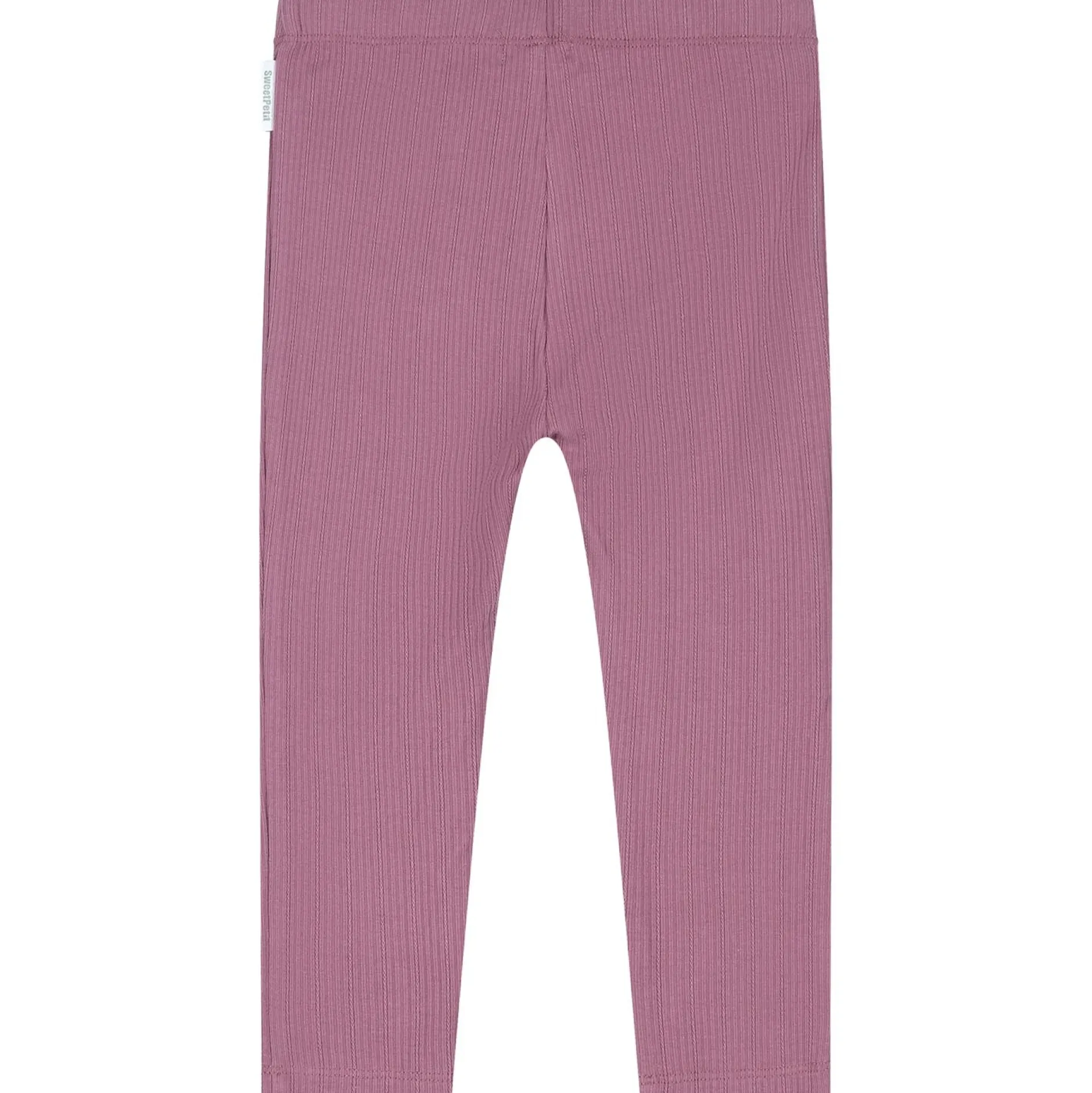 Leggings|Broeken & Leggings*Sweet Petit baby legging Veerle effen roze Dark Mauve Purple