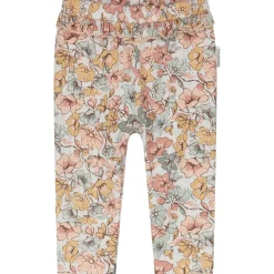 Broeken & Leggings|Leggings*Sweet Petit baby legging Pien  bloemen beige Soft Ecru Melange