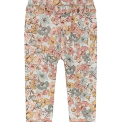 Broeken & Leggings|Leggings*Sweet Petit baby legging Pien  bloemen beige Soft Ecru Melange