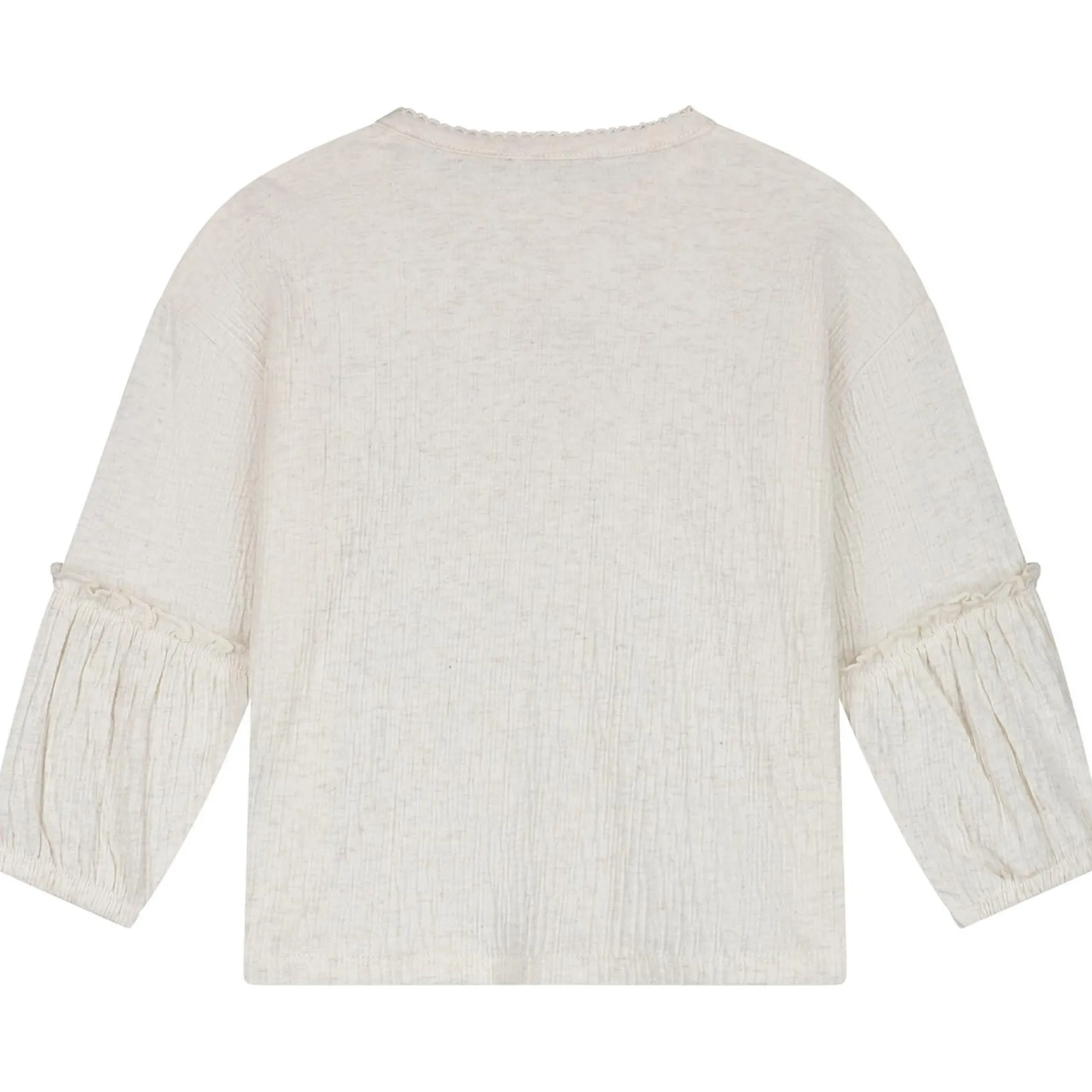 Shirts & Blouses|Shirts & Blouses*Sweet Petit baby shirt Else lange mouwen effen beige Soft Ecru Melange