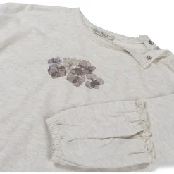 Shirts & Blouses|Shirts & Blouses*Sweet Petit baby shirt Else lange mouwen printopdruk beige Soft Ecru Melange