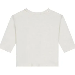 Shirts & Blouses|Shirts & Blouses*Sweet Petit baby shirt lange mouwen printopdruk beige Soft Ecru Melange