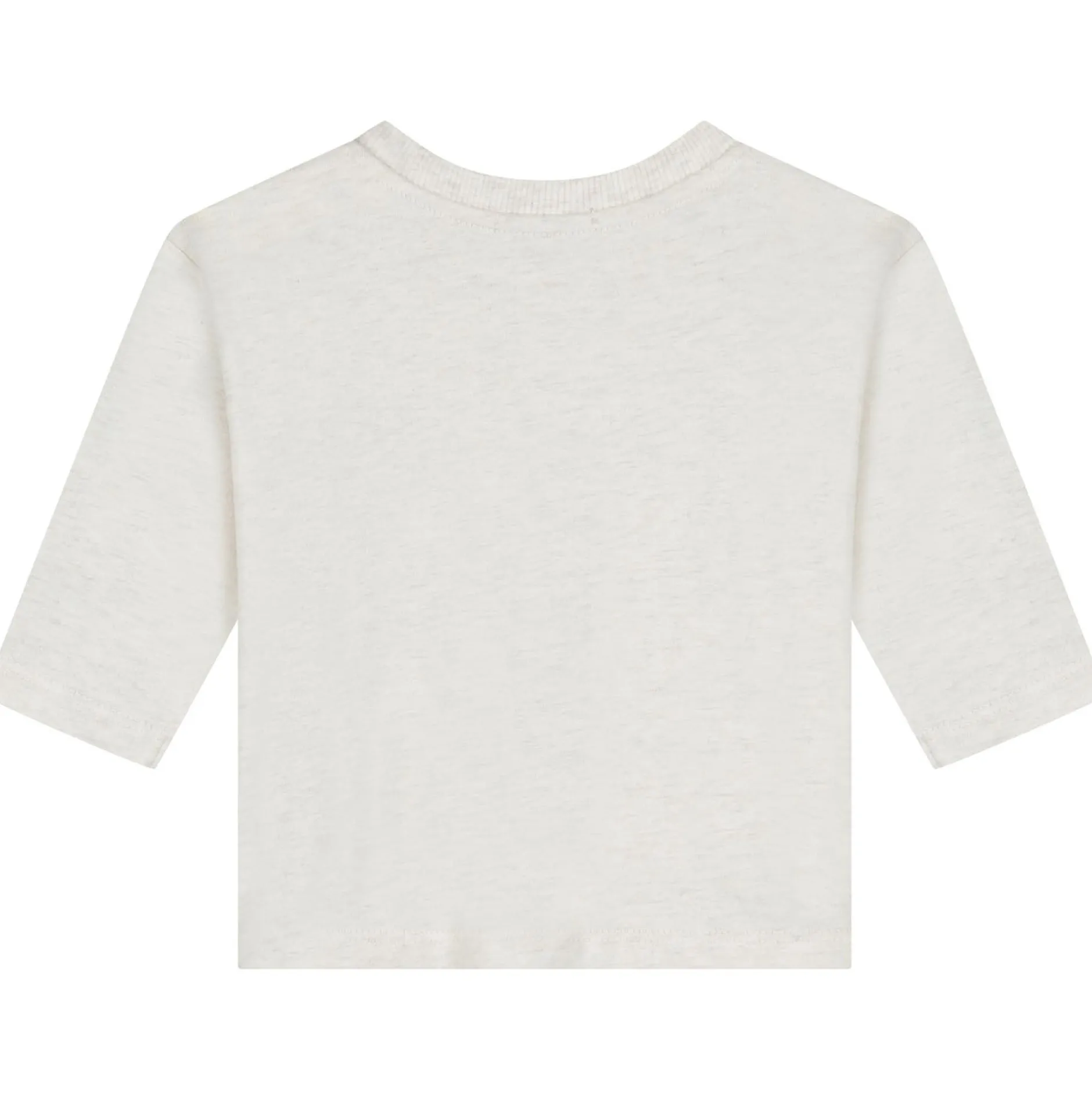 Shirts & Blouses|Shirts & Blouses*Sweet Petit baby shirt lange mouwen printopdruk beige Soft Ecru Melange