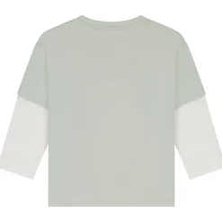 Shirts & Blouses|Shirts & Blouses*Sweet Petit baby shirt lange mouwen meerkleurig groen Soft Green