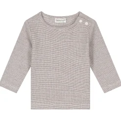 Shirts & Blouses|Shirts & Blouses*Sweet Petit baby shirt Mees lange mouwen effen bruin Dark Mud Brown