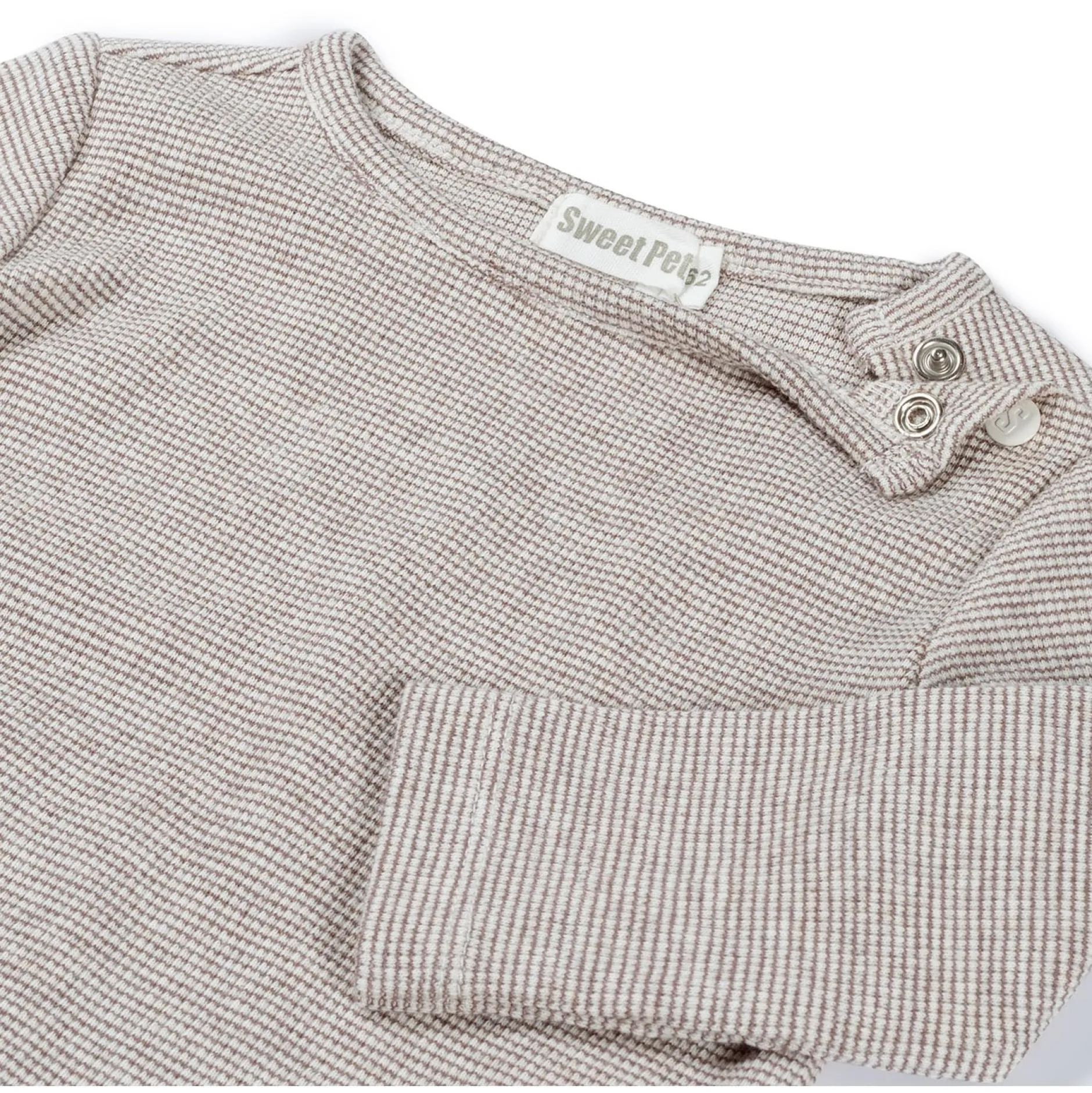 Shirts & Blouses|Shirts & Blouses*Sweet Petit baby shirt Mees lange mouwen effen bruin Dark Mud Brown
