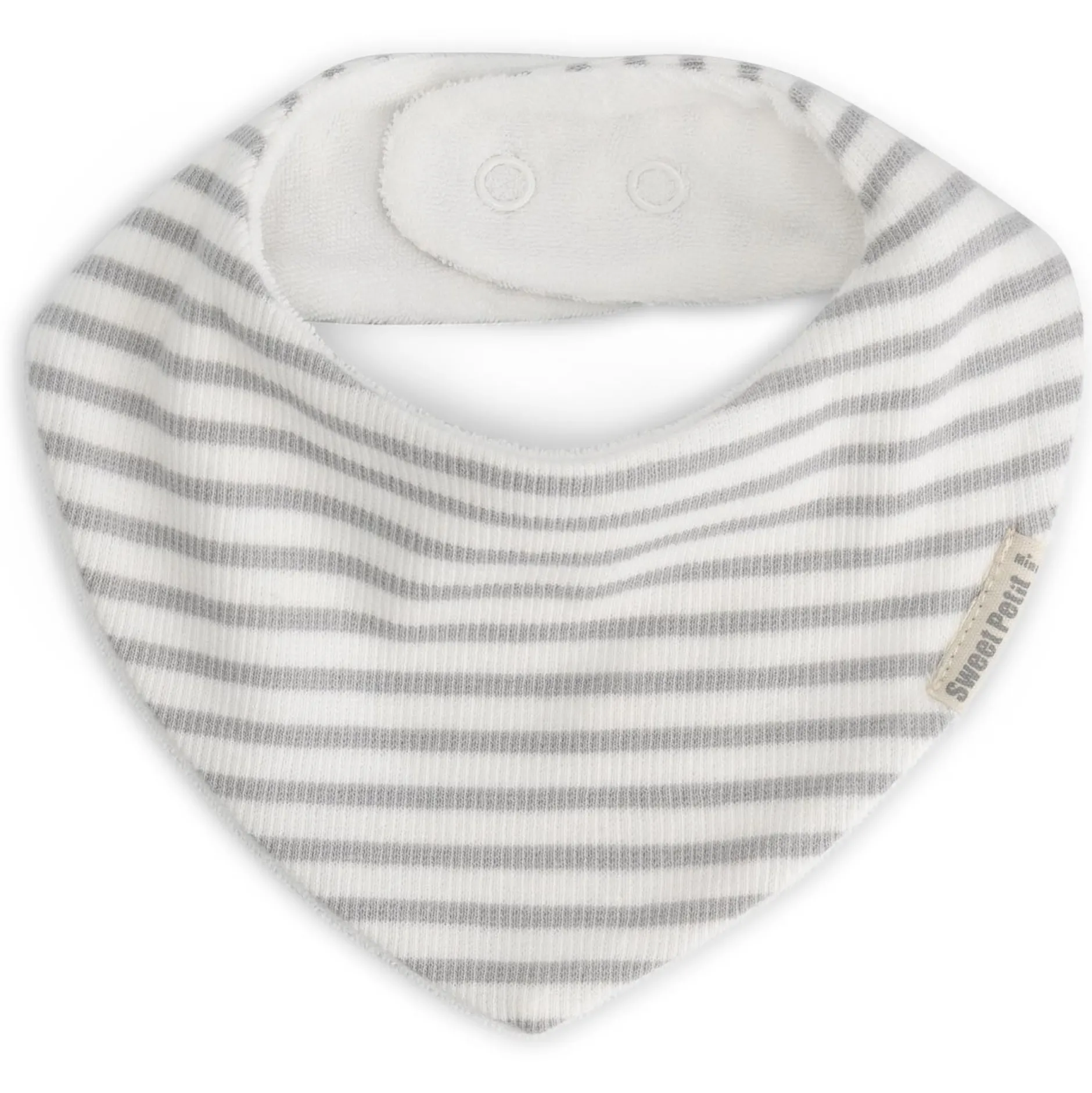 Slabbetjes*Sweet Petit Mini bandana 2 stuks grijs