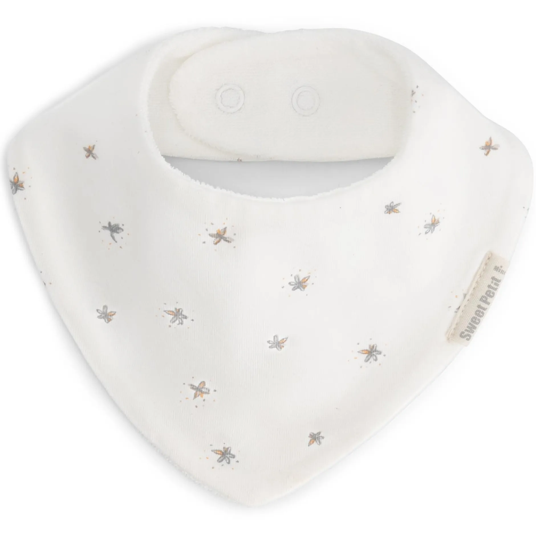 Slabbetjes*Sweet Petit Mini bandana 2 stuks wit
