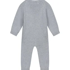 Boxpakjes|Boxpakjes & Jumpsuits*Sweet Petit Mini boxpakje lange mouwen effen blauw Soft Blue Grey