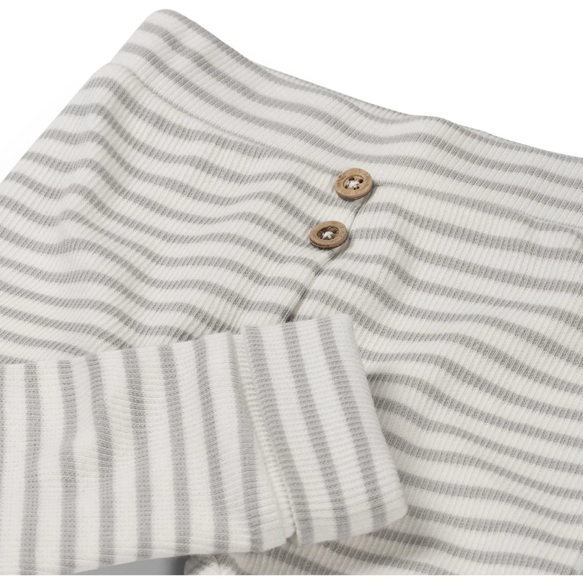 Broeken & Tuinbroeken|Broeken & Leggings*Sweet Petit Mini broek rib strepen grijs Soft Stone Melange
