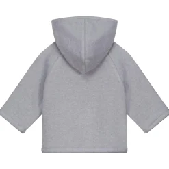 Jassen|Jassen*Sweet Petit Mini jas lange mouwen effen grijs Soft Blue Grey