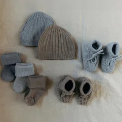 Sokjes & Slofjes*Sweet Petit Mini sokken   multi Soft Blue Grey