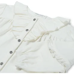 Shirts & Blouses|Shirts & Blouses*Sweet Petit peuter blouse Sas lange mouwen effen wit Dark Off-White