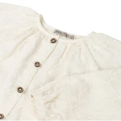 Shirts & Blouses|Shirts & Blouses*Sweet Petit peuter blouse Izza lange mouwen effen wit Dark Off-White
