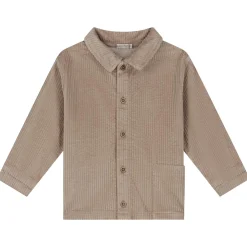 Shirts & Blouses|Shirts & Blouses*Sweet Petit peuter blouse Jack lange mouwen effen taupe Light Clay