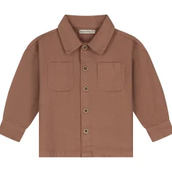 Shirts & Blouses|Shirts & Blouses*Sweet Petit peuter blouse lange mouwen effen bruin Red Brown
