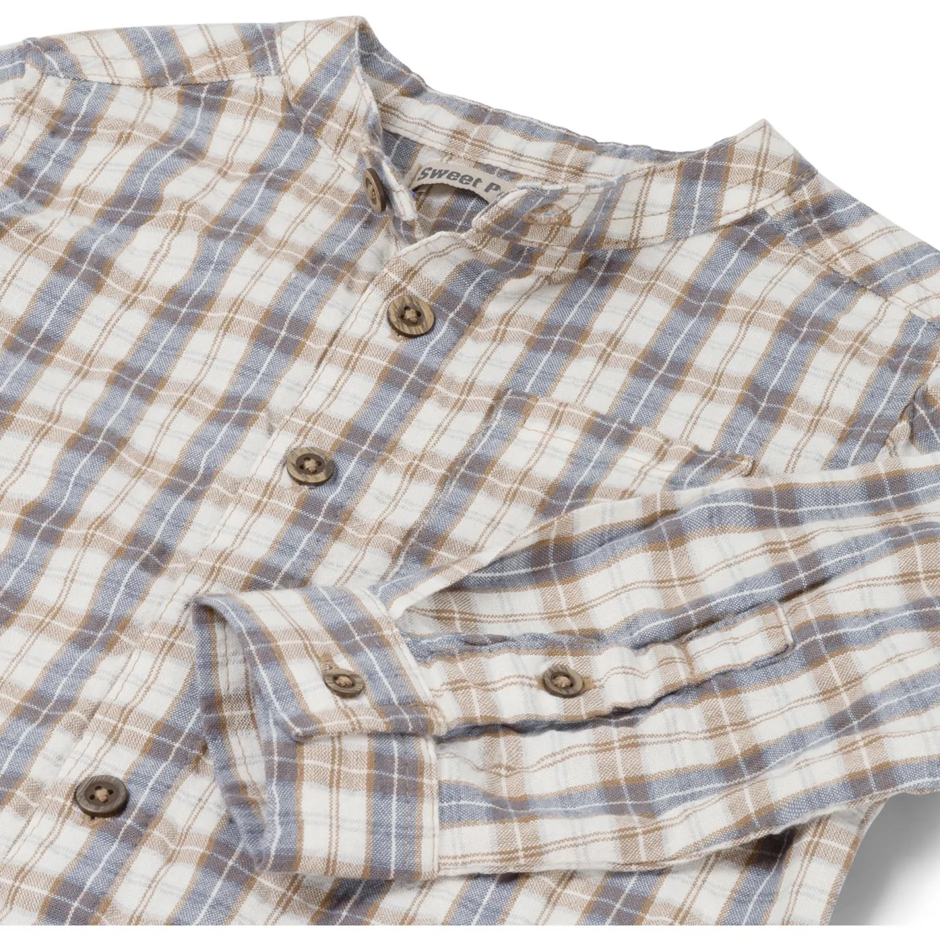 Shirts & Blouses|Shirts & Blouses*Sweet Petit peuter blouse Jur lange mouwen ruit Multi
